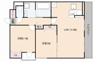 ブリ―ヴィアコート【3階】の間取り