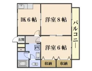 センティアム楷【1階】の間取り