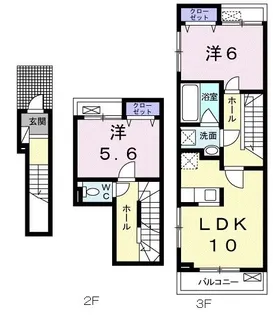 クレアージュ【2階】の間取り