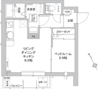 カーサグランデ本八幡【3階】の間取り