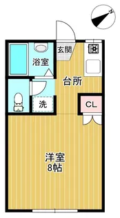 グランデュール米ケ袋【1階】の間取り