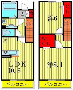 クレストフォーチュンBの間取り