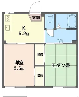 ウッディタウンB【1階】の間取り