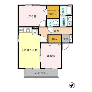 ラテル・コート並木 ABCD【1階】の間取り