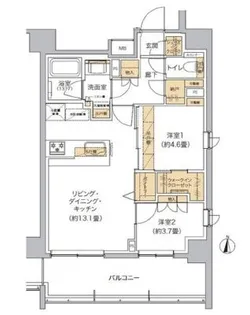 リビオメゾン東池袋【9階】の間取り