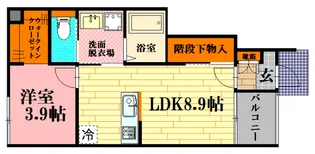 ラヴァンリヴィエールB【1階】の間取り