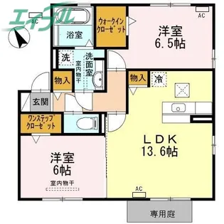 ホワイトハウス【1階】の間取り