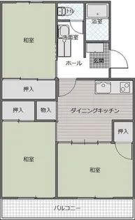 曰佐ビル【3階】の間取り