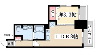 ケイズスクエア江坂【10階】の間取り