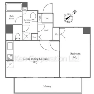 グランドパーク渋谷ブランシェ【8階】の間取り