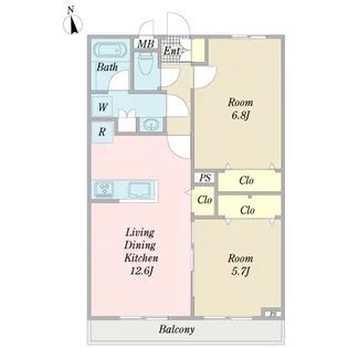 シオン【1階】の間取り