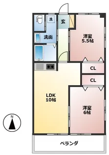 メゾン宿地【2階】の間取り