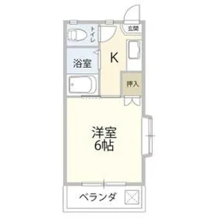 サンミッシェル【2階】の間取り