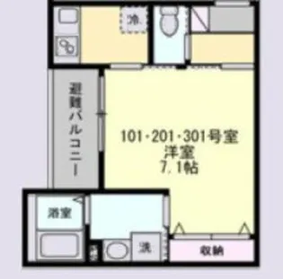 ベイルーム相模原ファイン【3階】の間取り