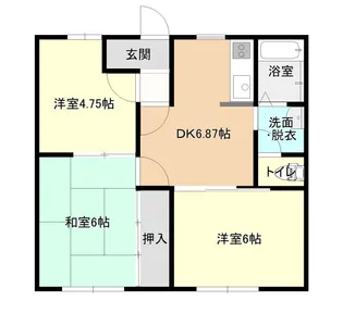 レジデンスリビエラD棟【2階】の間取り