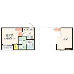 Calma本陣【2階】の間取り