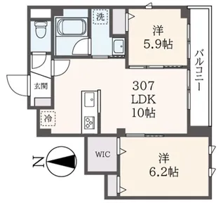 ダイワフラットIII【3階】の間取り
