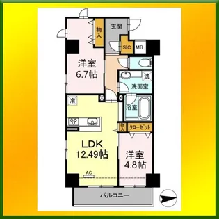 SORA【9階】の間取り