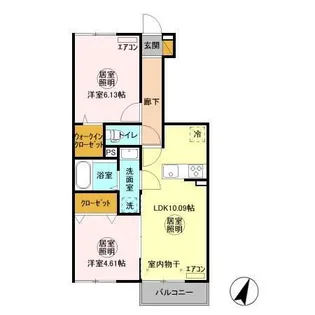 ティールーム湊 I【1階】の間取り