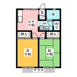 プラザ広久手A【1階】の間取り