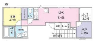 (仮称)下丸子AP【2階】の間取り