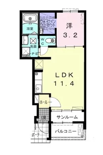 カモミール【1階】の間取り