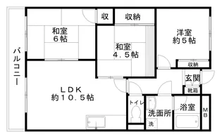ショアフィールド【4階】の間取り