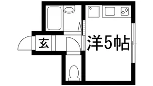 アンジョリジャルダン門戸厄神【1階】の間取り