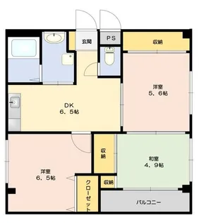 新町ビル【3階】の間取り