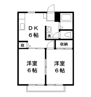サンライズC【2階】の間取り