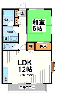 山和ハイツ5【1階】の間取り