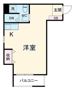 モアナ平塚【1階】の間取り