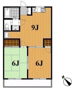 ホークマンション【4階】の間取り