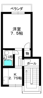メゾネットKII【2階】の間取り