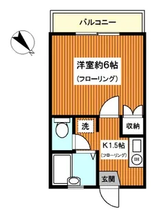 ウインビュ本牧【1階】の間取り