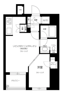 シュロス中野【6階】の間取り