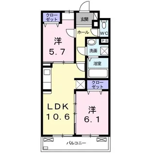 サンリット【2階】の間取り