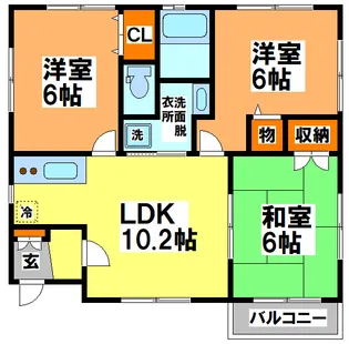 グリーンサイド井の頭【1階】の間取り