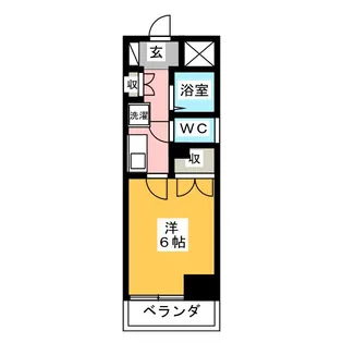 パークハウス八田【5階】の間取り