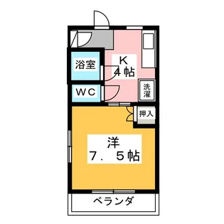 サンハイム21【4階】の間取り