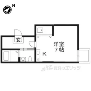 ブリエ西大路【1階】の間取り