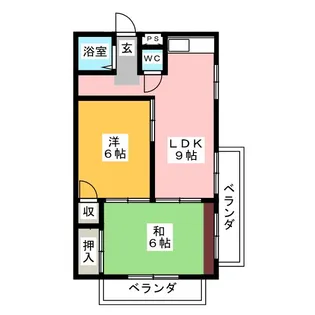 グローリィ十一屋【3階】の間取り