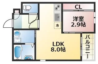 R-smart熊大病院A【3階】の間取り