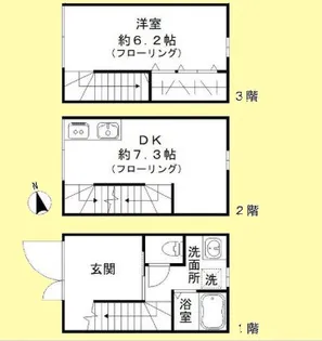 クロススクエア西大井【1階】の間取り