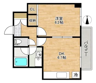 麻布尾又ビル【7階】の間取り