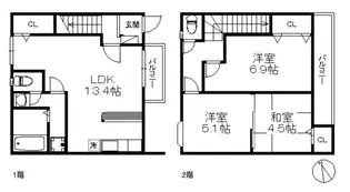 ポラリス大名小路【1階】の間取り