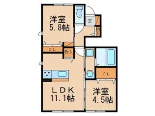 ナチュールルポ【1階】の間取り