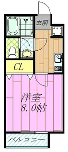 ラコリヌ【1階】の間取り