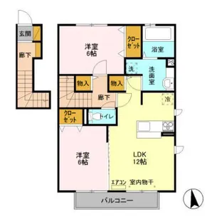 セジュール5【2階】の間取り