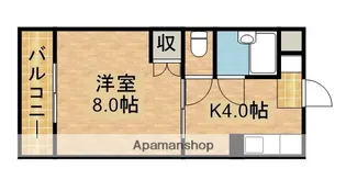 マンション四ツ池【3階】の間取り